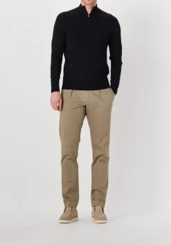 PROFUOMO e trui half zip luxury basic donkerblauw Sale