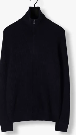 PROFUOMO e trui pullover half zip donkerblauw Hot