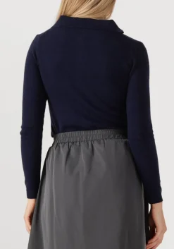 RESORT FINEST e vest polo short cardigan donkerblauw Discount