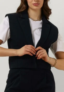 RUBY TUESDAY e gilet relin cropped waistcoat donkerblauw Sale