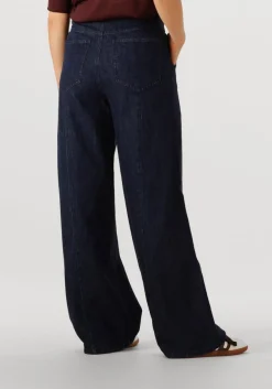 SECOND FEMALE e wide jeans olane denim jeans donkerblauw Discount