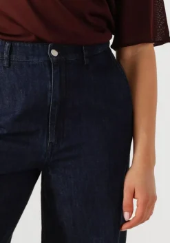 SECOND FEMALE e wide jeans olane denim jeans donkerblauw Discount