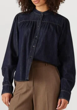 SECOND FEMALE e blouses dera denim shirt donkerblauw Online