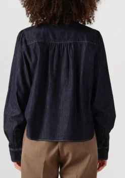 SECOND FEMALE e blouses dera denim shirt donkerblauw Online