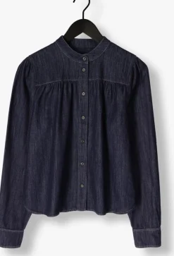 SECOND FEMALE e blouses dera denim shirt donkerblauw Online