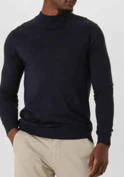 STEFANO LAURAN e trui turtle donkerblauw Clearance