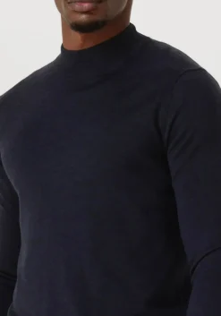 STEFANO LAURAN e trui turtle donkerblauw Clearance