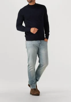 STEFANO LAURAN e trui turtle donkerblauw Clearance