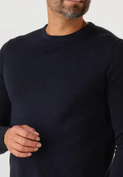 STEFANO LAURAN e trui crew donkerblauw Clearance