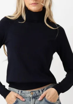 SUMMUM e coltrui sweater turtle neck basic knit donkerblauw Clearance