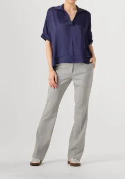 SUMMUM e top top short sleeves silky touch donkerblauw Outlet