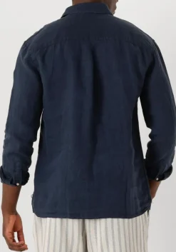 THE GOODPEOPLE e casual overhemd soho donkerblauw