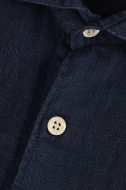 THE GOODPEOPLE e casual overhemd soho donkerblauw