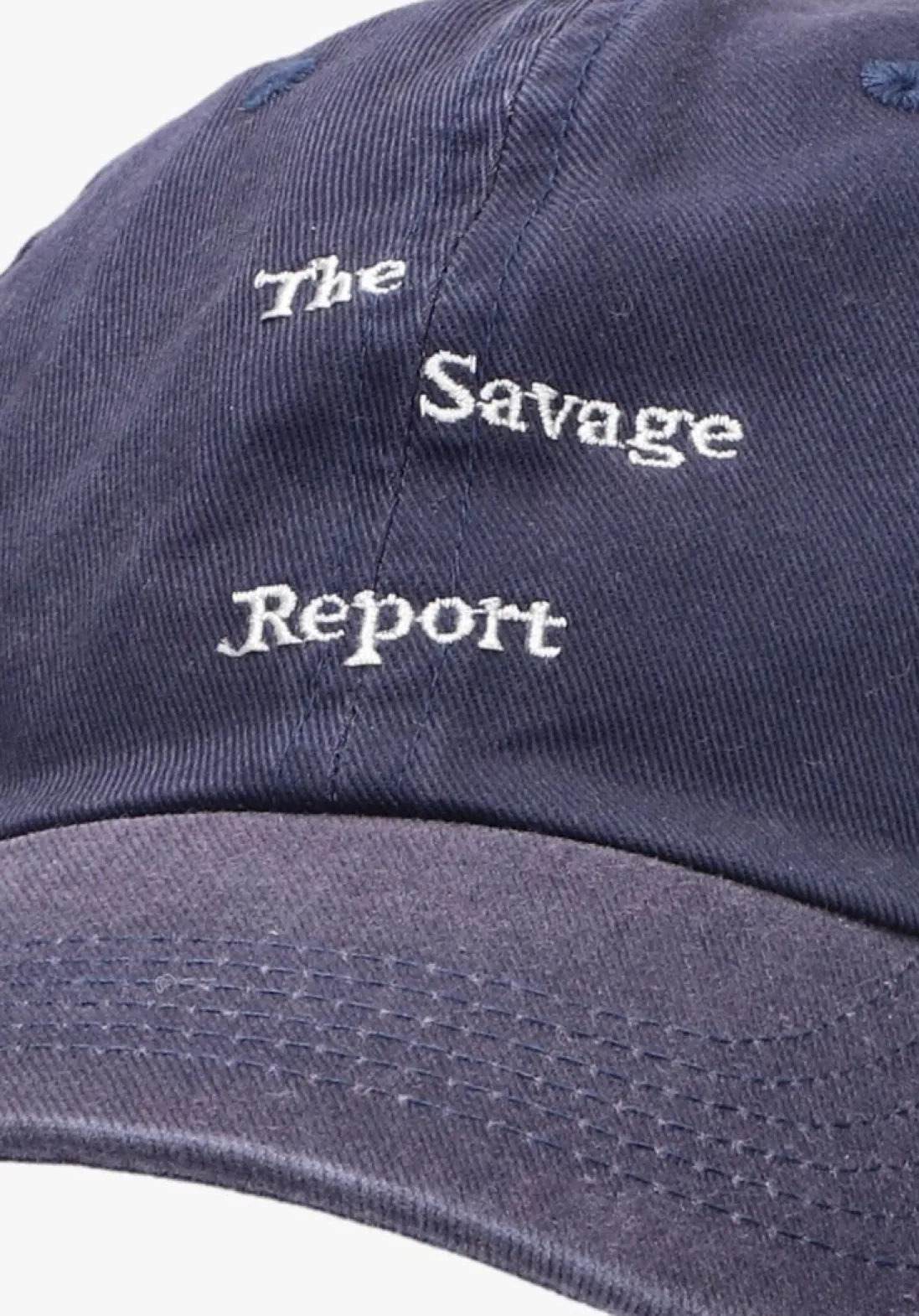 THE SAVAGE REPORT e pet cap donkerblauw Online