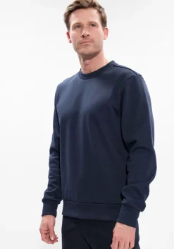 WAHTS e trui yates tech cotton donkerblauw New