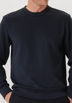 WAHTS e trui yates tech cotton donkerblauw New