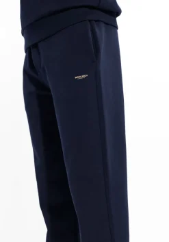 WOOLRICH e joggingbroek logo interlock sweatpant donkerblauw Best