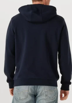 WOOLRICH e trui logo interlock hoodie donkerblauw Discount