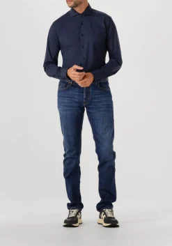 XACUS e klassieke overhemden active shirt 520ml donkerblauw Best