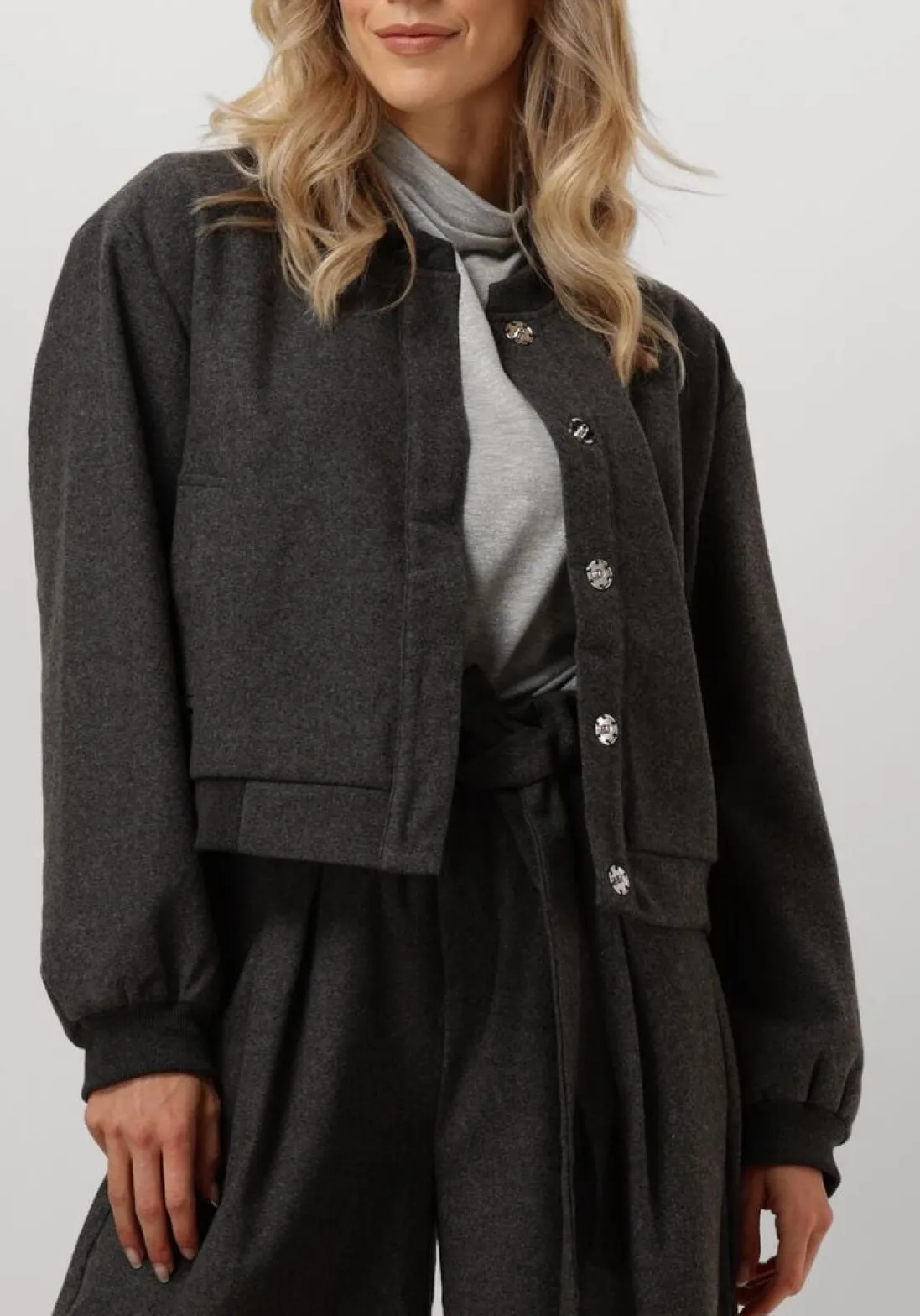 AIMEE THE LABEL donkergrijze jack rioa donkergrijs Clearance