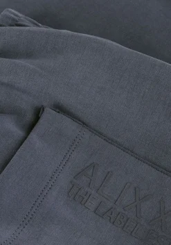 ALIX THE LABEL donkergrijze pantalon ladies knitted flowy side slit pants donkergrijs Discount