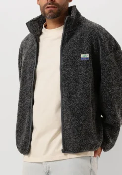 AMERICAN VINTAGE donkergrijze vest hoktown zip donkergrijs Discount