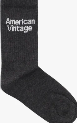 AMERICAN VINTAGE donkergrijze sokken clypsun w donkergrijs