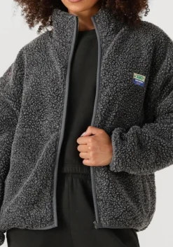 AMERICAN VINTAGE donkergrijze faux fur jas hoktown woman donkergrijs Online