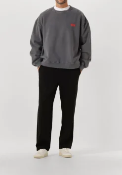 AMERICAN VINTAGE donkergrijze sweater plizzy 1 donkergrijs New