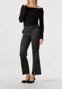 CAMBIO donkergrijze flared broek francoise cropped donkergrijs Best