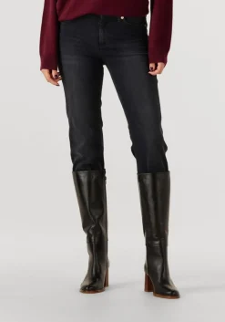 CAMBIO donkergrijze slim fit jeans piper cropped shadow effect donkergrijs Hot