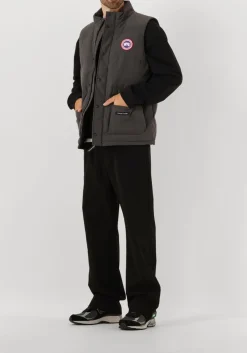 CANADA GOOSE donkergrijze bodywarmer freestyle crew vest 2054m donkergrijs