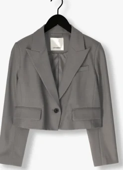 CO'COUTURE donkergrijze blazer liane blazer donkergrijs