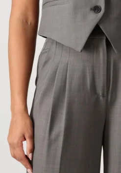 CO'COUTURE donkergrijze pantalon liane pleat pant donkergrijs Discount