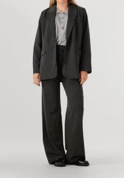 CO'COUTURE donkergrijze wijde broek susie pull on long pant donkergrijs Sale