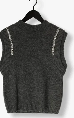 COPENHAGEN MUSE donkergrijze trui cmibra-waistcoat donkergrijs Clearance