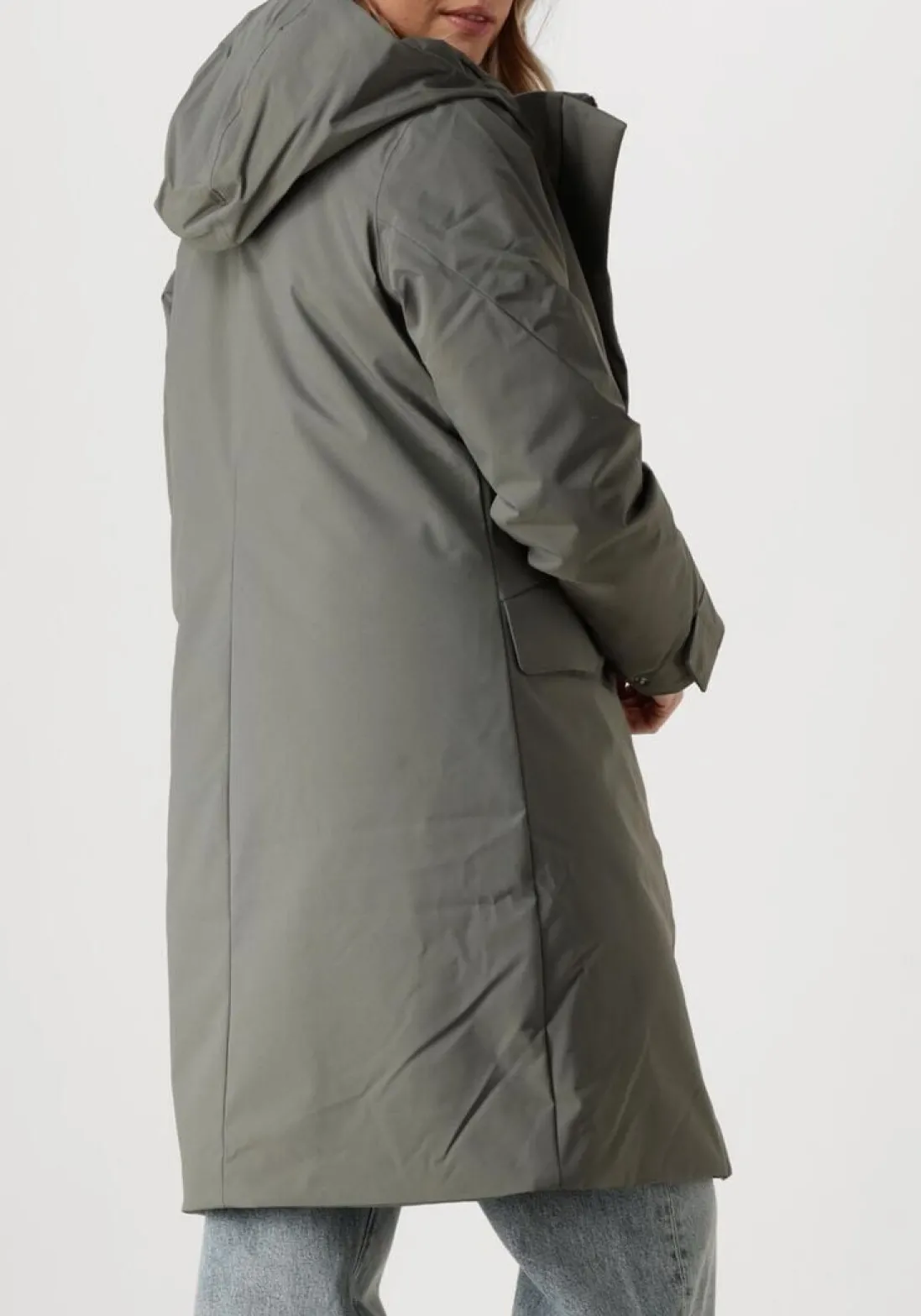 ELVINE donkergrijze gewatteerde jas signy donkergrijs Outlet