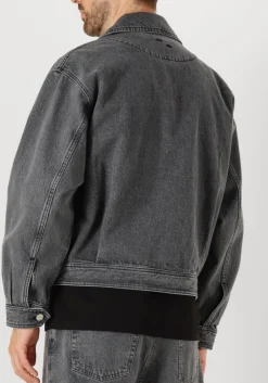 FILLING PIECES donkergrijze spijkerjas denim jack washed donkergrijs Sale