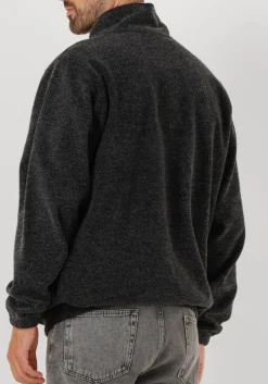 FORÉT donkergrijze forét trui elm half zip sweatshirt donkergrijs Online