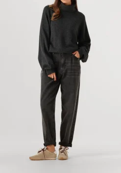 GESTUZ donkergrijze trui manzigz wool rollneck donkergrijs Clearance