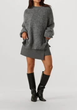 GESTUZ donkergrijze trui gzsasi pullover donkergrijs Clearance