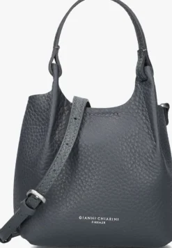 GIANNI CHIARINI donkergrijze schoudertas dua 9718 donkergrijs