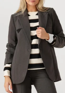HAUTE L'AMITIÉ donkergrijze haute l'amitié blazer emerald single blazer donkergrijs Sale