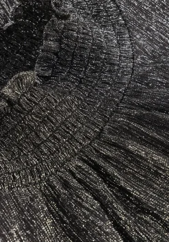 MOS MOSH donkergrijze top mmximena glam ls blouse donkergrijs