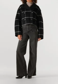 MOS MOSH donkergrijze wide jeans mmcolette deluxe jeans donkergrijs Hot