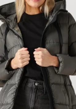 PEUTEREY donkergrijze gewatteerde jas nunki mqn 02 donkergrijs Clearance