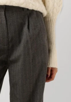 SECOND FEMALE donkergrijze pantalon hollanda trousers donkergrijs Clearance