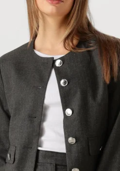 SECOND FEMALE donkergrijze blazer wake tailored jacket donkergrijs Clearance