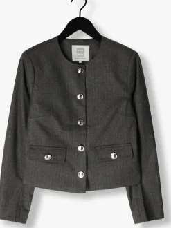 SECOND FEMALE donkergrijze blazer wake tailored jacket donkergrijs Clearance