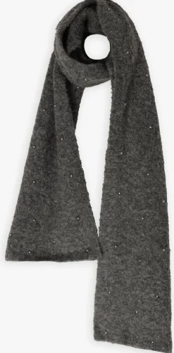 STUDIO AR donkergrijze sjaal alice boucle knit donkergrijs Online